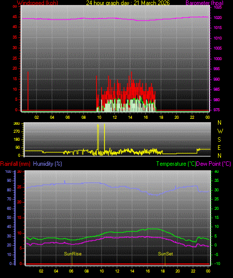 24 Hour Graph for Day 21
